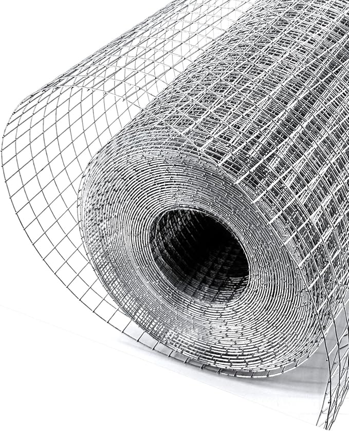 1/2 inch 6ft. x 100ft. Hardware Cloth 19 Gauge - Versatile Chicken Wire Mesh Roll for Welded Wire Fencing, Rodent Control, Garden Accessibility