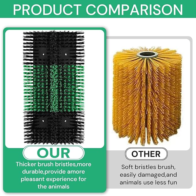 2pcs Upgraded XL Livestock Scratching Brush with 16 Screws – Large Cattle and Horse Grooming Brush, Itch Relief for Horses, Goat, Cattle,Cow,Sheep, and Pig,Livestock Supplies.