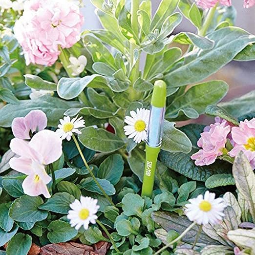 IPPINKA Sustee Aquameter, Bundle of 12, House Plant Soil Moisture Meter, Best for Indoor Potted Plants - Small Green Refillable