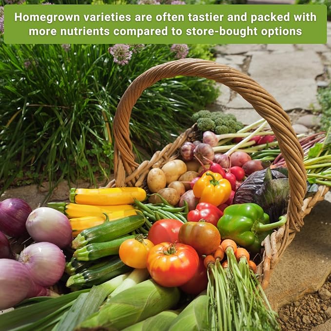 Sow Right Seeds - Complete Garden Seed Collection for Planting - 45 Non-GMO Heirloom Vegetable, Herb and Flower Varieties - Every Seed You Need to Plant and Grow a Bountiful Home Garden - Great Gift