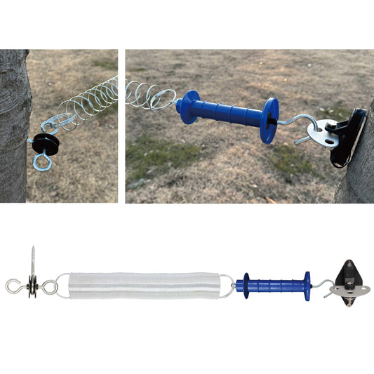 5 Pack Electric Fence Gate Big Tension Spring Extended up to 23 feet for Electric Fence Gate Livestock Fence Agricultural Fencing and Pasture