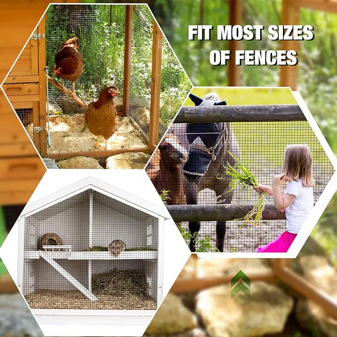 Tatuo 36in x 150ft Hardware Cloth Hot Dip Galvanized After Welded Cage Mesh Rolls 1/2 Inch Metal Chicken Wire Mesh Roll Wire Fencing Poultry Netting for Raised Garden Rabbit Rodent Animals(Black)
