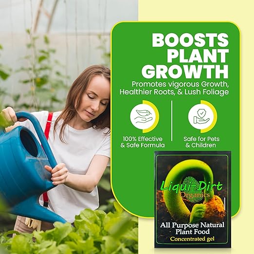 Naturally Organic Plant Food Fertilizer for Indoor Houseplants, Rare Aroids, Flowers, Gardens, Vegetables, Herbs - All Purpose NPK with 18 Vitamins, Micro-Fungi & Bio-Organisms
