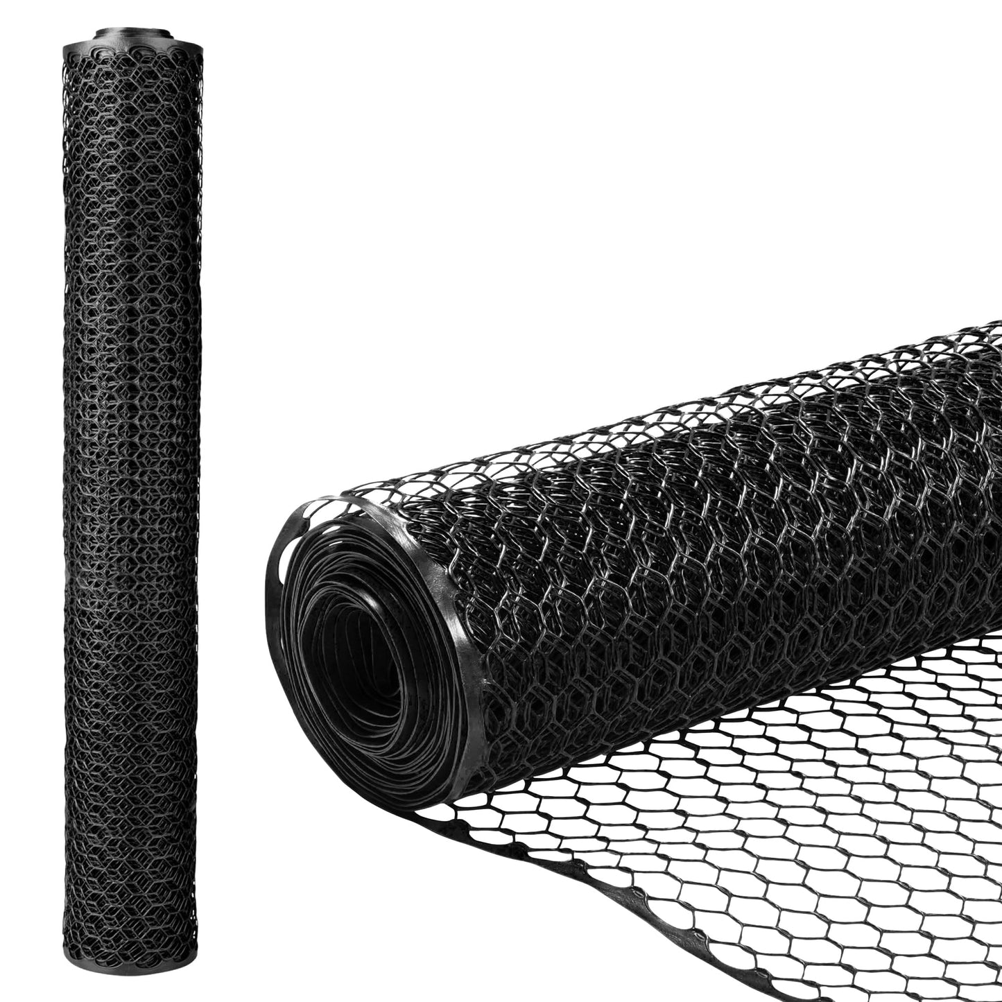 Zebro Plastic Chicken Wire Fence – Flexible Poultry Netting & Garden Fence for Large Chicken Coops, Farm Use, Pet Enclosures & Agriculture – Weatherproof & Rust-Free - 4' x 100' Black