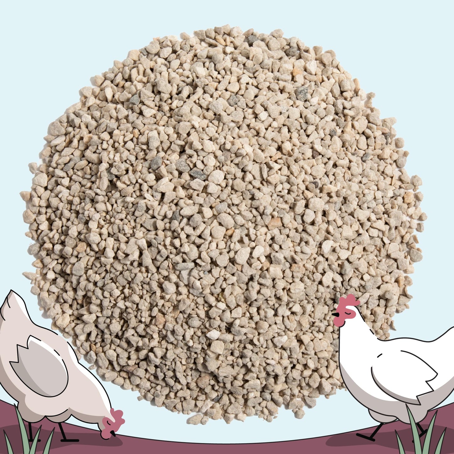 Mile Four Oyster Shell for Chickens - Calcium Supplement for Chickens, 100% Natural Limestone Calcium Carbonate, Strong Eggshell & Bone Booster, 4 lbs