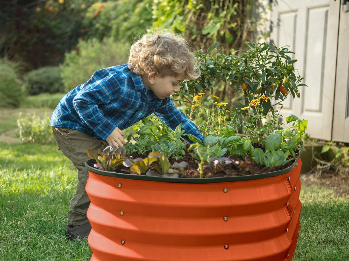 Galvanized Raised Garden Beds Outdoor // 4×2×1 ft & 8×2×1.5 ft Modular Planter Raised Beds for Gardening, Vegetables, Flowers // Large Metal Garden Box