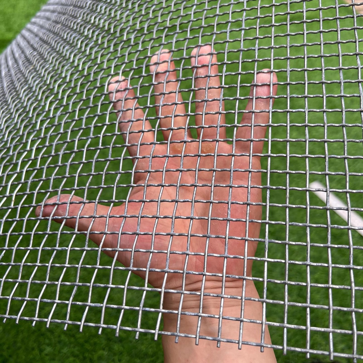 FengYoo 16 Gauge Strong Galvanized Woven Mesh 40"X24" 1/3" Mesh(About 0.32")|Delivered Flat|Poultry Cage Netting -Anti-Rodent Steel Mesh Crimped Mesh Snake Fence Chicken Wire Fencing-Corrugated Wire