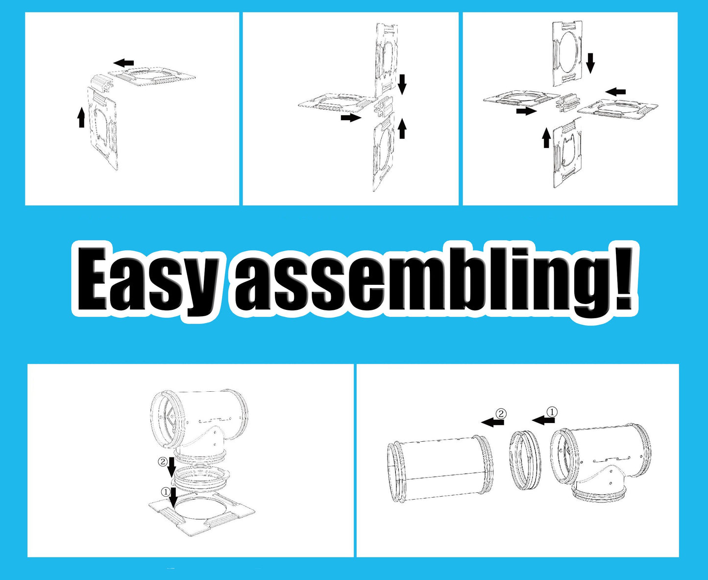 94 Pcs DIY Hamster Tunnel and Playground Module, Tube House Platform Excercise for Mouse Hamster and Other Small Animals