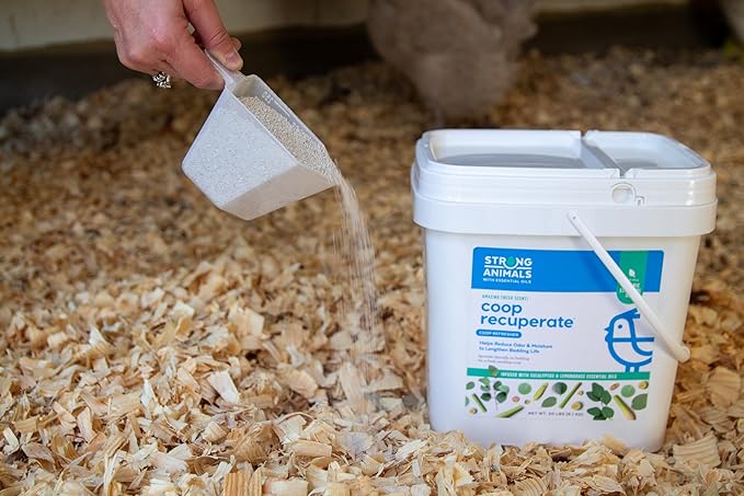 Coop Recuperate - Chicken Coop Refresher Containing Organic Eucalyptus & Lemongrass Essential Oils (20 lb. Pail)