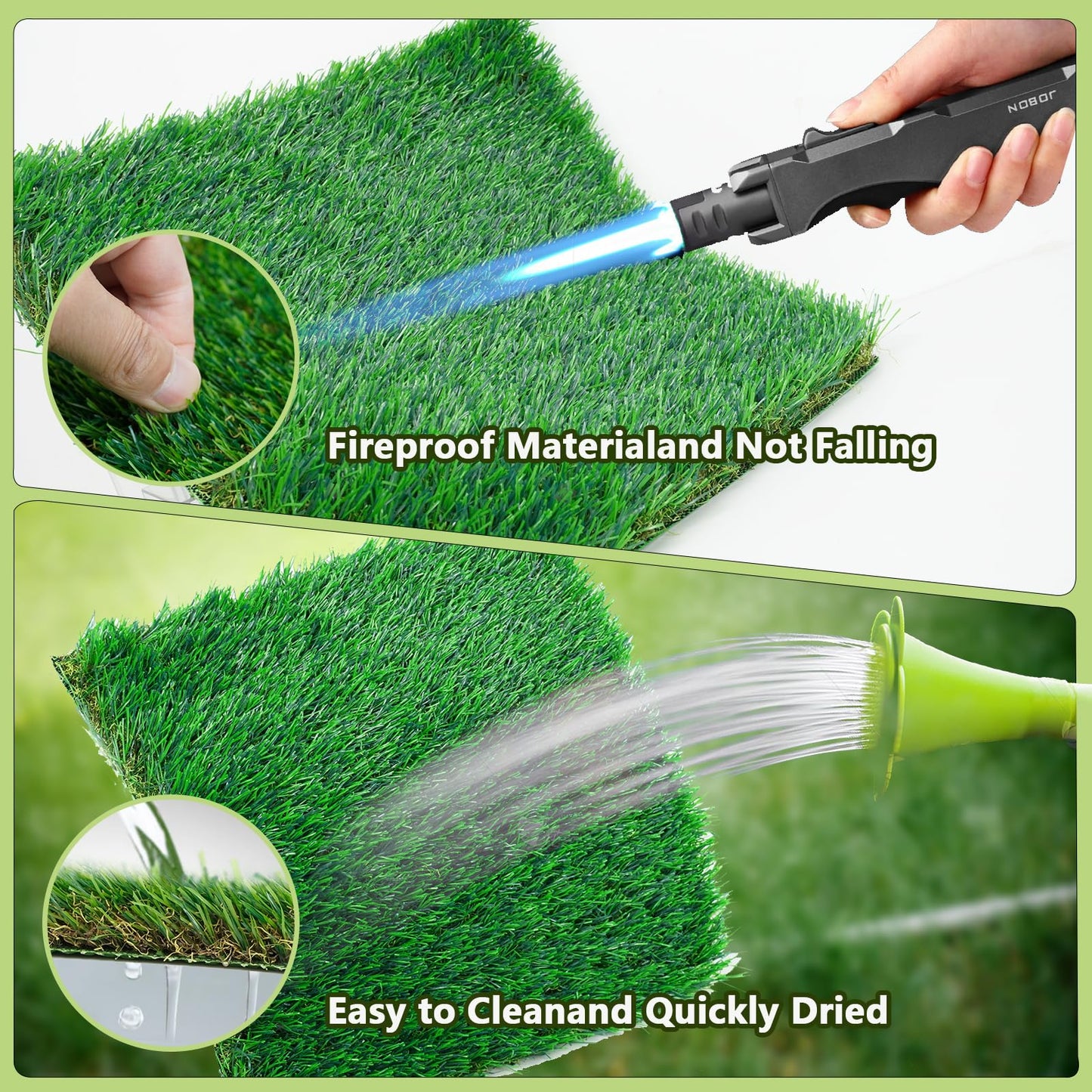 Chicken Nesting Box Pads , Washable Artificial Grass Nesting Mats Cuttable Chickens Nest Box Bedding Liners Reusable Nesting Pads for Chicken Coop Egg Duck Chicks Goose 12x12x1.35inch (6PACK)
