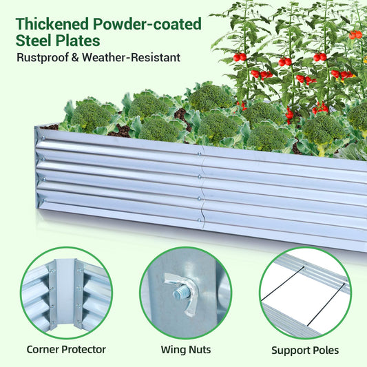 Ohuhu Mini Greenhouse + Raised Garden Bed with Greenhouse