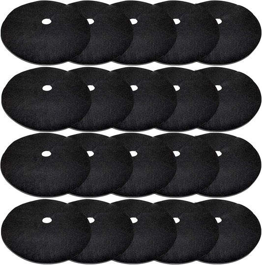 EBaokuup 20 Pack 10.6 Inch Non-Woven Tree Mulch Ring - Degradable Tree Protector Mat, Reusable Tree Weed Barrier Mat for Weed Control Root Protection