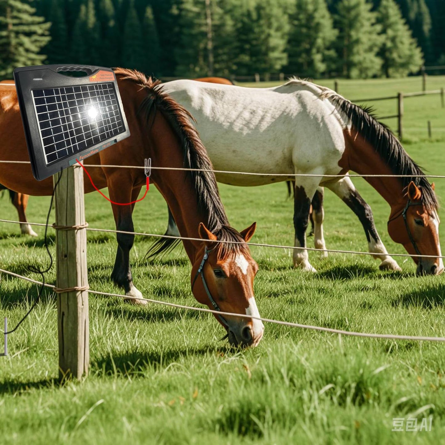 FenceMate Solar Powered Fence Charger 0.65J to 30 Miles for Containment of Livestock, Poultry or Hobby Farming, Portable Electric Fence Charger for Exclusion of Nuisance or Wild Animals Low Impedance