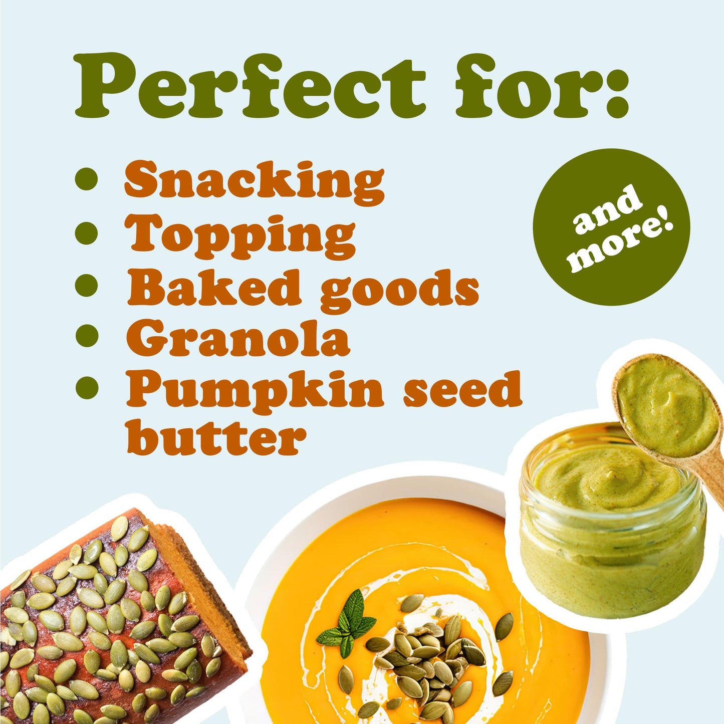 Food to Live Organic Dry Roasted Pumpkin Seed Kernels, 8 Pounds - Non-GMO, Unsalted, Oven Roasted Whole Pepitas, No Oil Added, Shelled, Vegan, Kosher, Keto, Bulk. Low in Carbs. High In Protein.