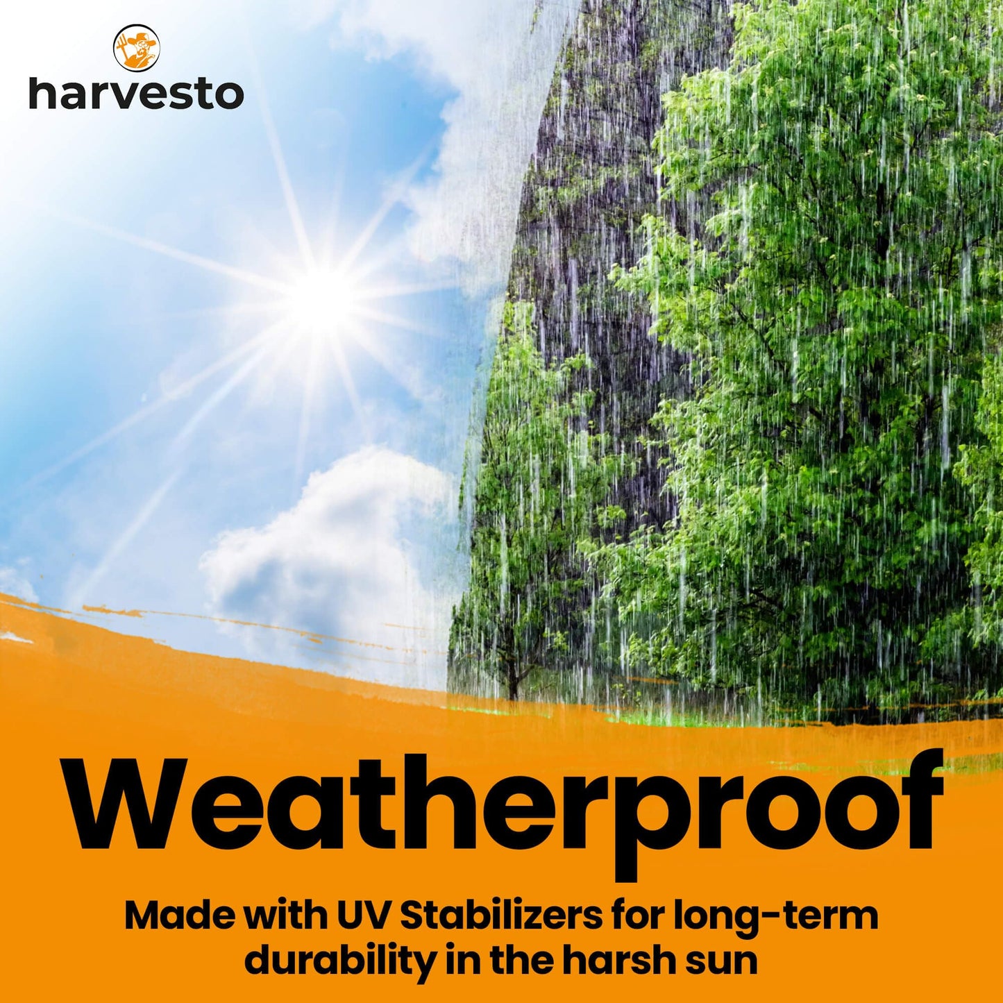 Harvesto Heavy Duty Bird Netting for Chicken Coops & Runs | Tree & Garden Netting Mesh 1-1/2" | Keep Hawks, Birds & Predators Away | Bird Netting for Blueberry Bushes, Vegetables & Fruit (50' x 150')