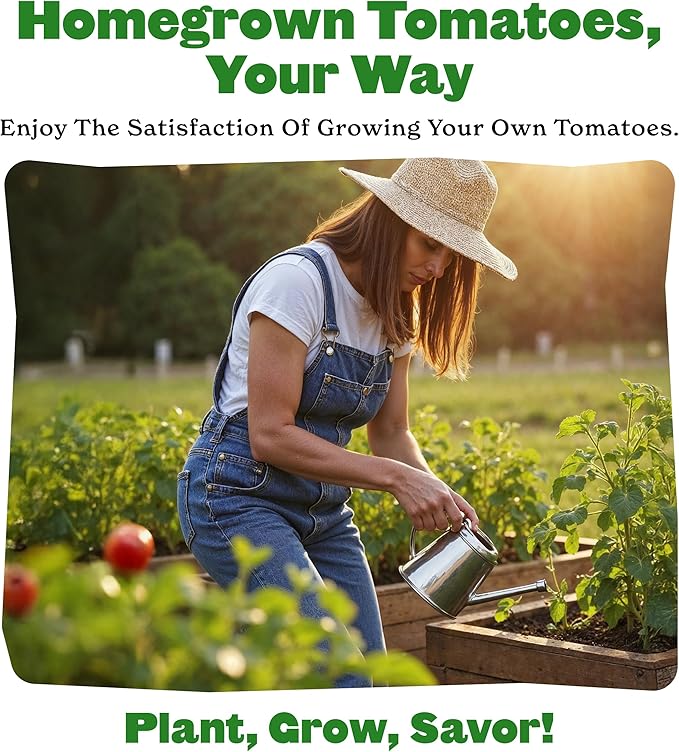 Epic Gardening Tomato Lovers Seed Bundle - 5 Juicy Varieties, Includes Brandywine, Chadwick Cherry & Tropical Sunset, Grow Non-GMO Tomatoes for Salads, Sauces & Fresh Snacking