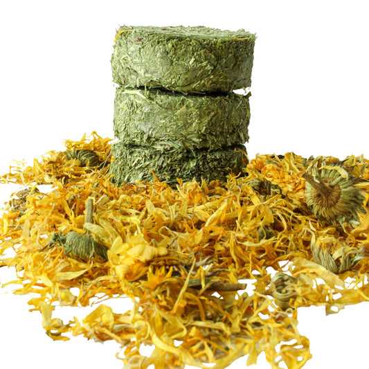 Timothy Treasures, Calendula Enrichment Hay for Rabbits and Small Animals