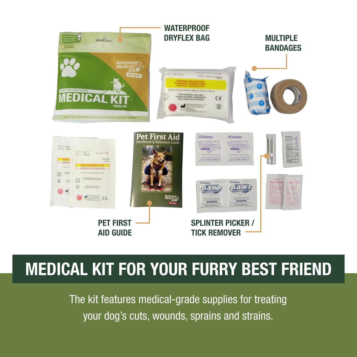 Adventure Medical Kits Adventure Dog Medical Kit - Heeler - Pack of 2