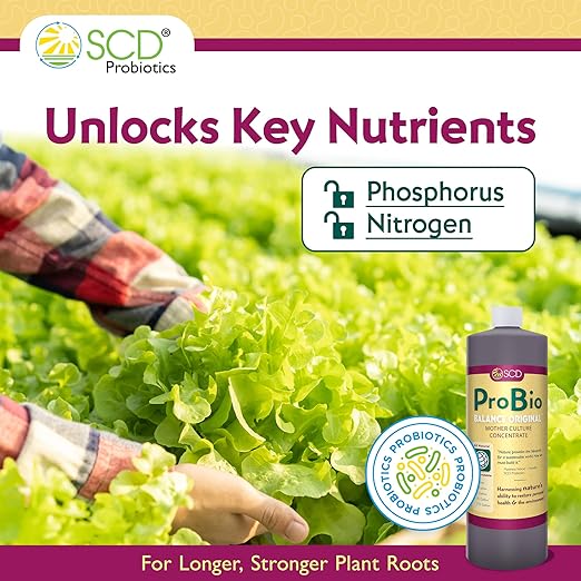 ProBio Balance Original - Make 20X More Farm & Garden Soil Conditioner, Super Concentrate of Effective Beneficial Microorganisms, OMRI-Listed for Organic Farms Gardens – by SCD Probiotics (1 Liter)