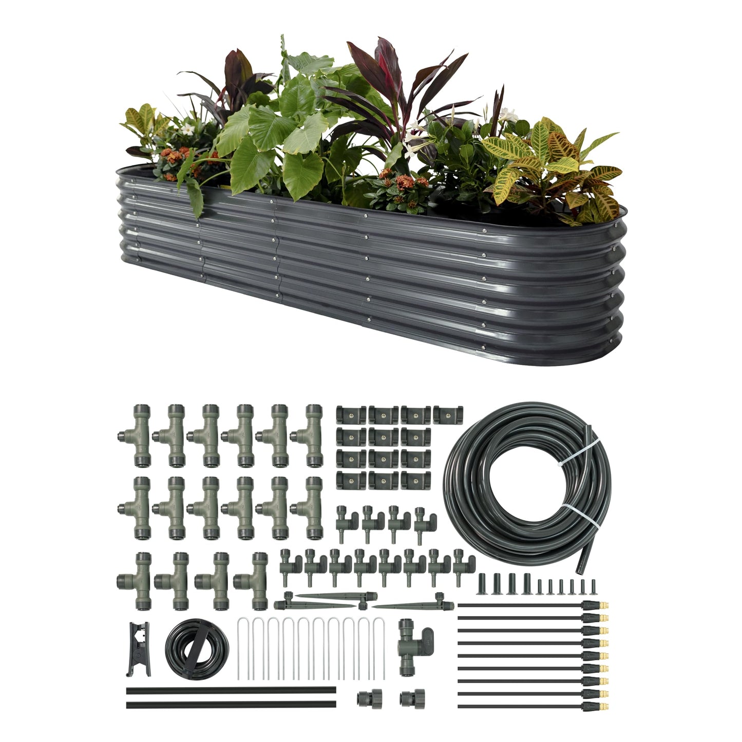 Vego garden Raised Garden Bed Kits with Garden Irrigation Kit