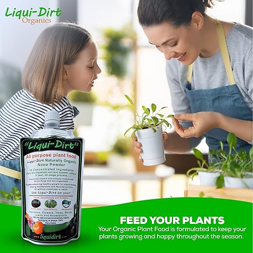 Naturally Organic Plant Food Fertilizer for Indoor Houseplants, Rare Aroids, Flowers, Gardens, Vegetables, Herbs - All Purpose NPK with 18 Vitamins, Micro-Fungi & Bio-Organisms - 50 Gal Kit
