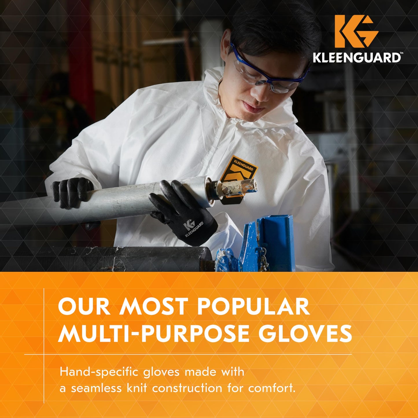 KLEENGUARD G40 Polyurethane Coated Gloves (13840), Size 10 (XL), High Dexterity, Black, 12 Pairs / Bag, 5 Bags / Case, 60 Pairs