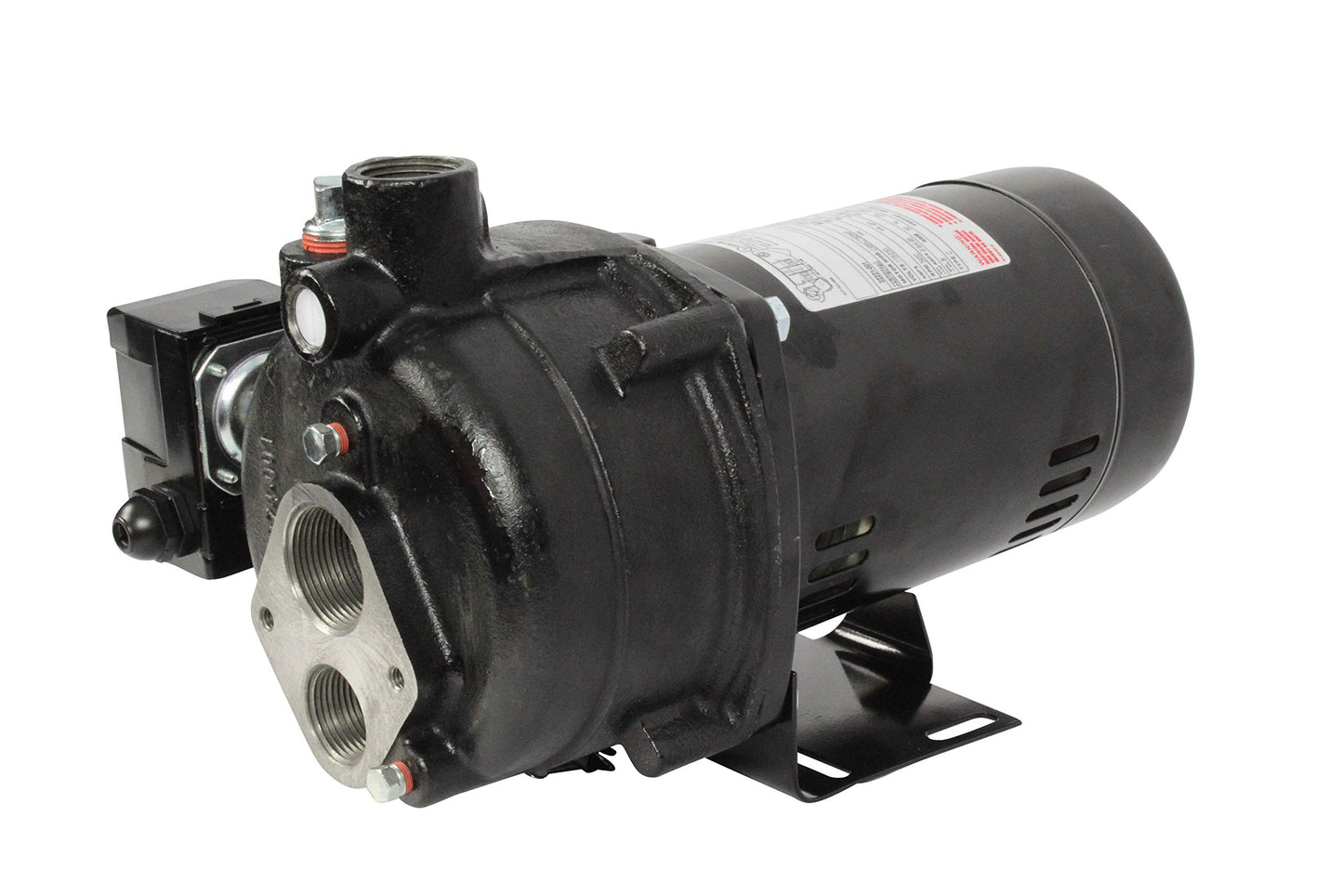 WAYNE CWS100 - 1 HP Cast Iron Convertible Jet Well Pump - Up to 588 Gallons Per Hour - Heavy Duty Jet Well Pump, Black
