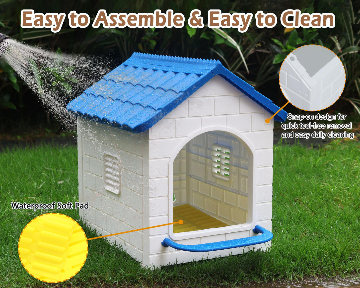 Nesting Boxes for Chicken, Plastic Single Compartment Chicken Nesting Box for Laying Eggs for Hens, Ducks and Poultry - Blue