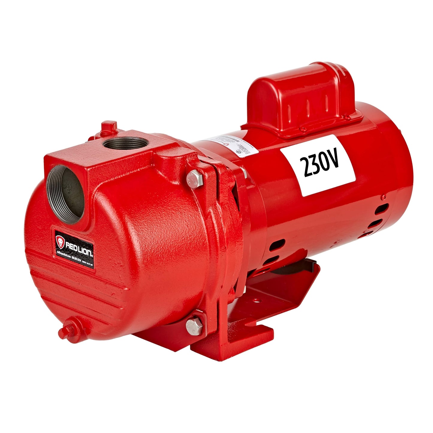 Red Lion RL-SPRK-200-BR, 230 Volt, 2HP, 77 GPH, Sprinkler/Irrigation Pump with Brass Impeller, Red, 97102002
