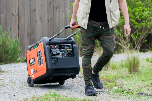 GENMAX Portable Inverter Generator,6000W Super Quiet Dual Fuel Portable Engine with Remote/Electric Start,Lightweight for Backup Home Use&Camping Travel Outdoor,EPA Compliant(GM6000iED.)