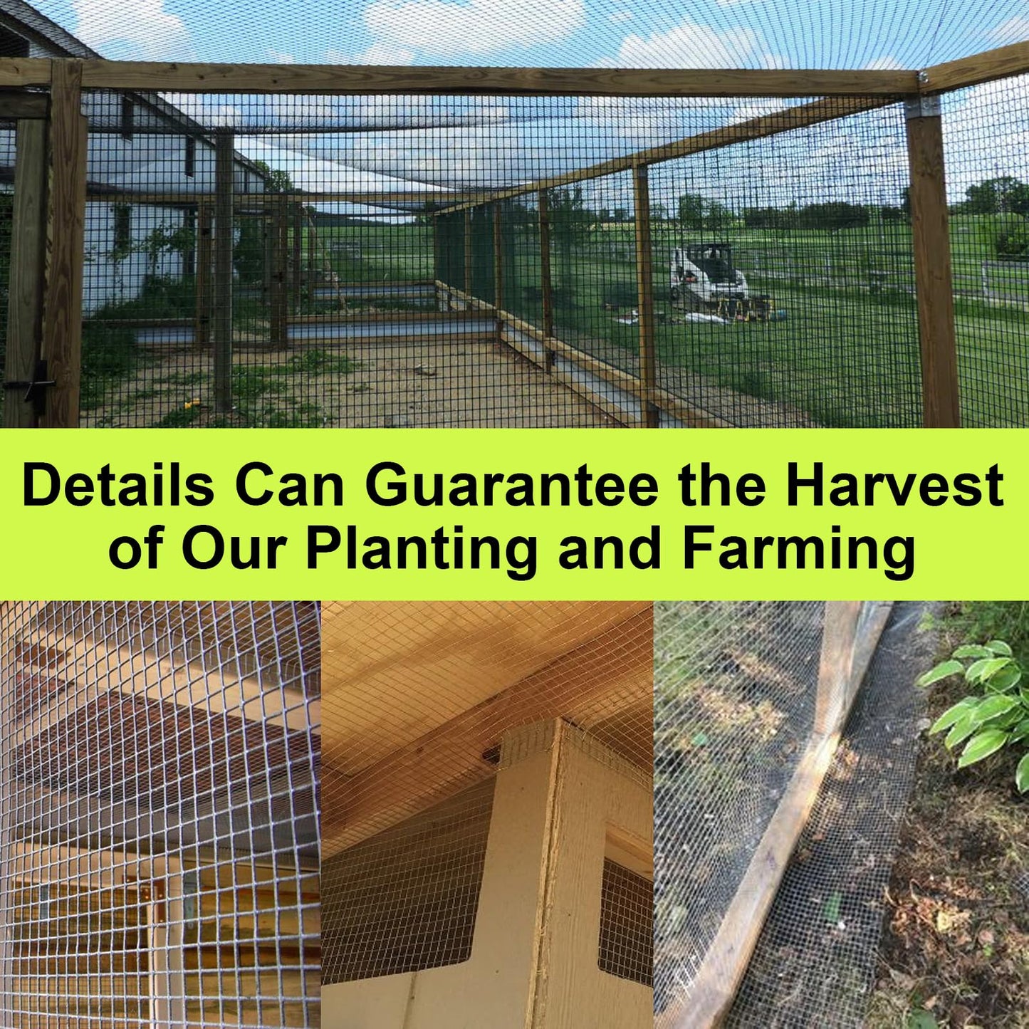 LAN JIA Black Hardware Cloth 48 in × 100 ft, 19 Gauge 1/2 inch Black PVC Vinyl Coated Welded Wire Fence Supports Poultry Netting Chicken Coop Cover Wire Fencing