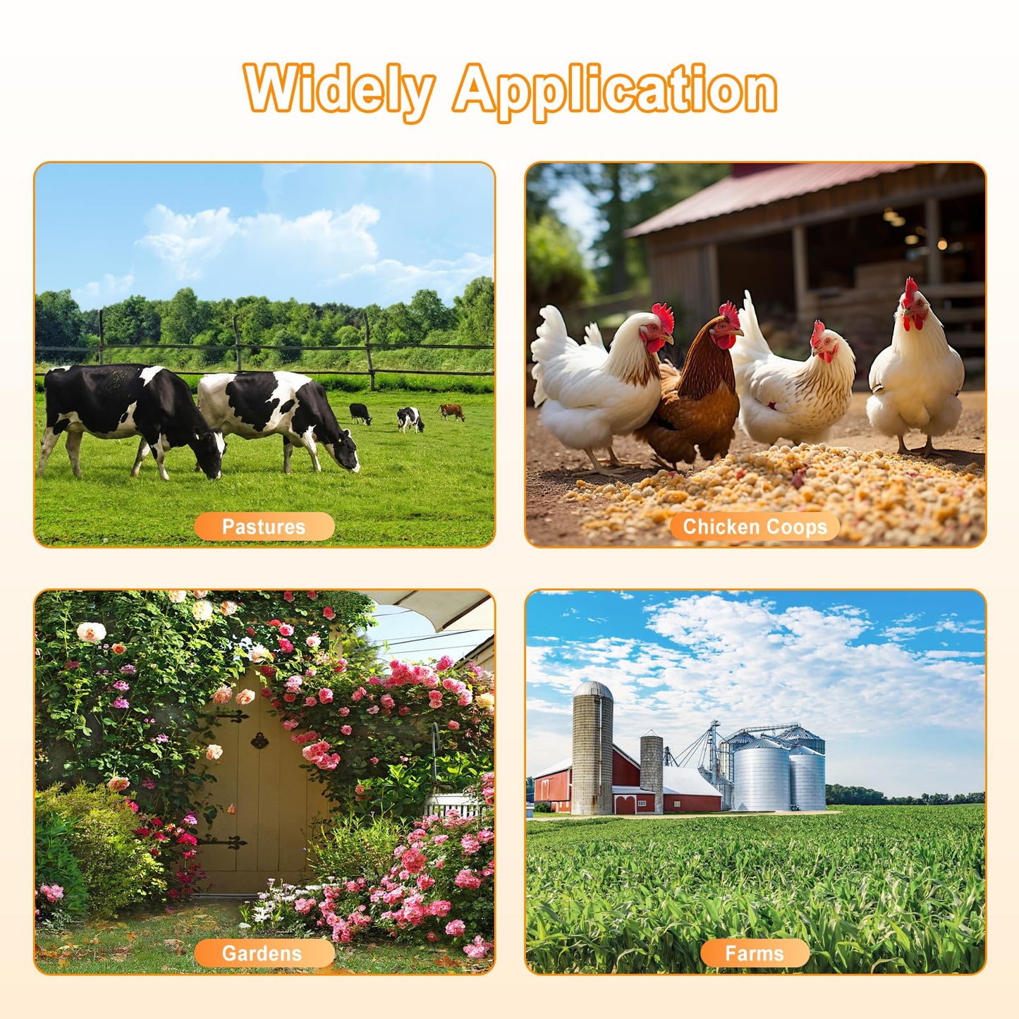 DDayuanwei Electric Fence Charger, Multi-Powered Supply Electric Fence, 12 KV 2 Joules High-Power Output with LED Display, Repels Large Wildlife for Livestock Pet Poultry Gardens Orchards Protection