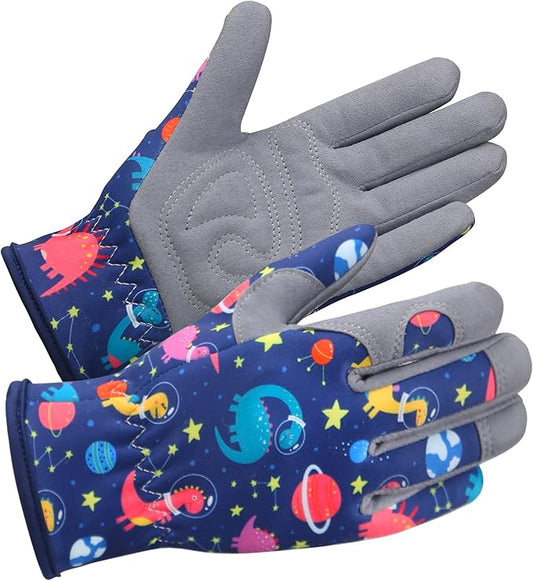 Baidast Gardening Gloves for Kids, Gardening Gloves for Kids (3-5 Years Old) Thorn Proof for Digging, Planting,Pruning