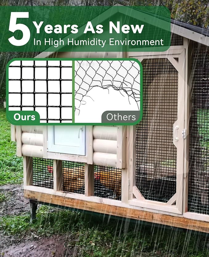 GoldPeak Black Hardware Cloth 1/2 inch 36in. x 50ft. 19 Gauge - Vinyl Coated Chicken Wire Mesh Roll Garden Fence Chicken Coop Wire Cage Wire Rabbit Wire Rodent Mesh Chicken Fence