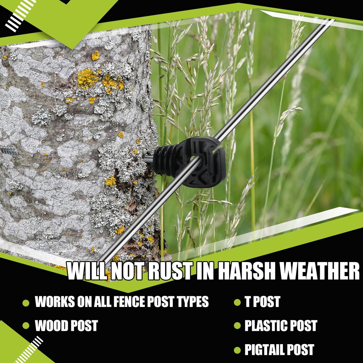Blulu 14 Gauge Aluminum Electric Fence Wire 1000 ft Aluminum Garden Electric Fence Magnesium Alloy Chicken Wire, High Conductivity and Durability