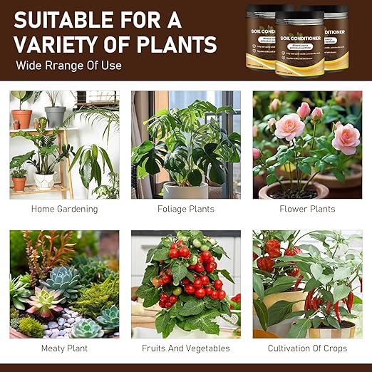 2Pcs Soil Activators,Organic Soil Activators and Plant Fertilizers,Garden Beds for Cultivation,Potting Mix and Seedling Compost,Dirt Health Booster,Promoting Plant Rooting,120G*2