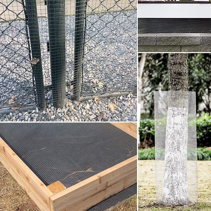 36" x 100' Hardware Cloth 1/4 inch Mesh 23 Gauge-Hot Dip Galvanized After Welding-Chicken Wire Fence Wire Mesh Roll Welded Wire Fencing mesh Wire Cloth Galvanized Wire Mesh Roll Gopher Barrier