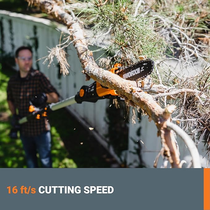 Worx Nitro 20V 8 '' cordless pole chainsaw tool only WG349.9