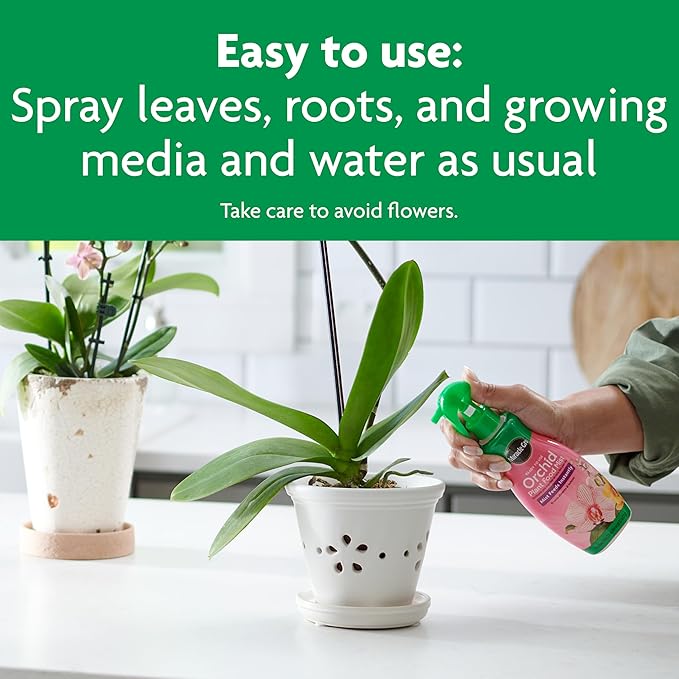 Miracle-Gro Orchid Care Bundle, Includes Potting Mix and Plant Food Mist, For Indoor and Outdoor Container Orchids