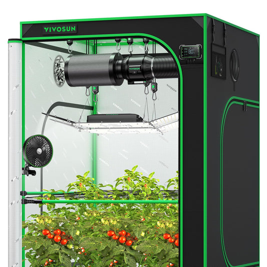 VIVOSUN GIY Plus Smart Grow Tent Kit, 4x4ft 4-Plant System, WiFi-Integrated Automatic Grow System with 2000D Mylar Grow Tent, Full-Spectrum Programmable Grow Light, Enhanced Ventilation & Circulation