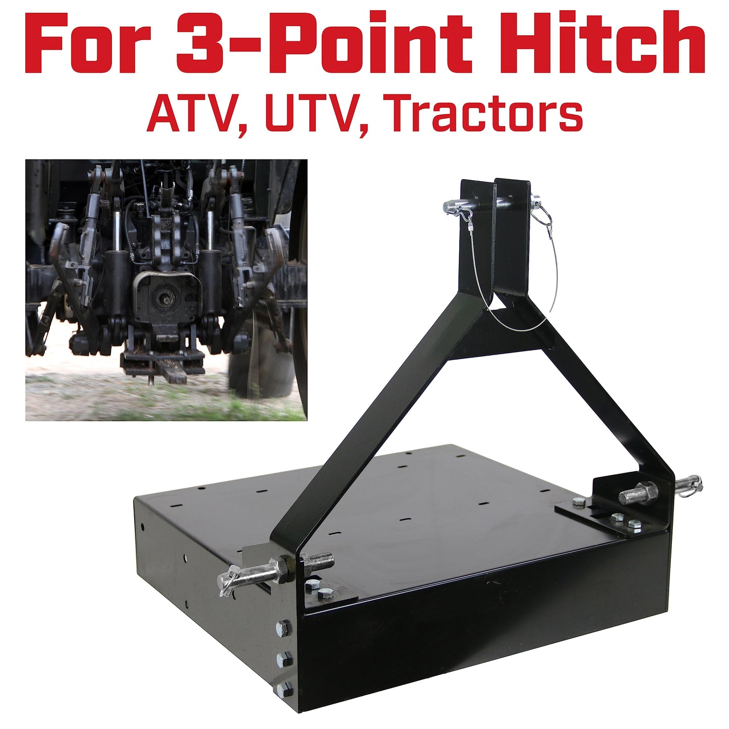 Chapin 6400: 3-Point Hitch Carry All Steel Platform for Tractors, ATVs & UTVs