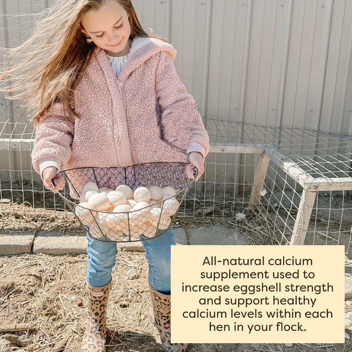 Scratch and Peck Oyster Shell Supplement - 4 lb Bag - Natural Calcium Boost for Healthy Eggshells in Chickens and Ducks, Sustainably Sourced Pure Flaked Oyster Shell