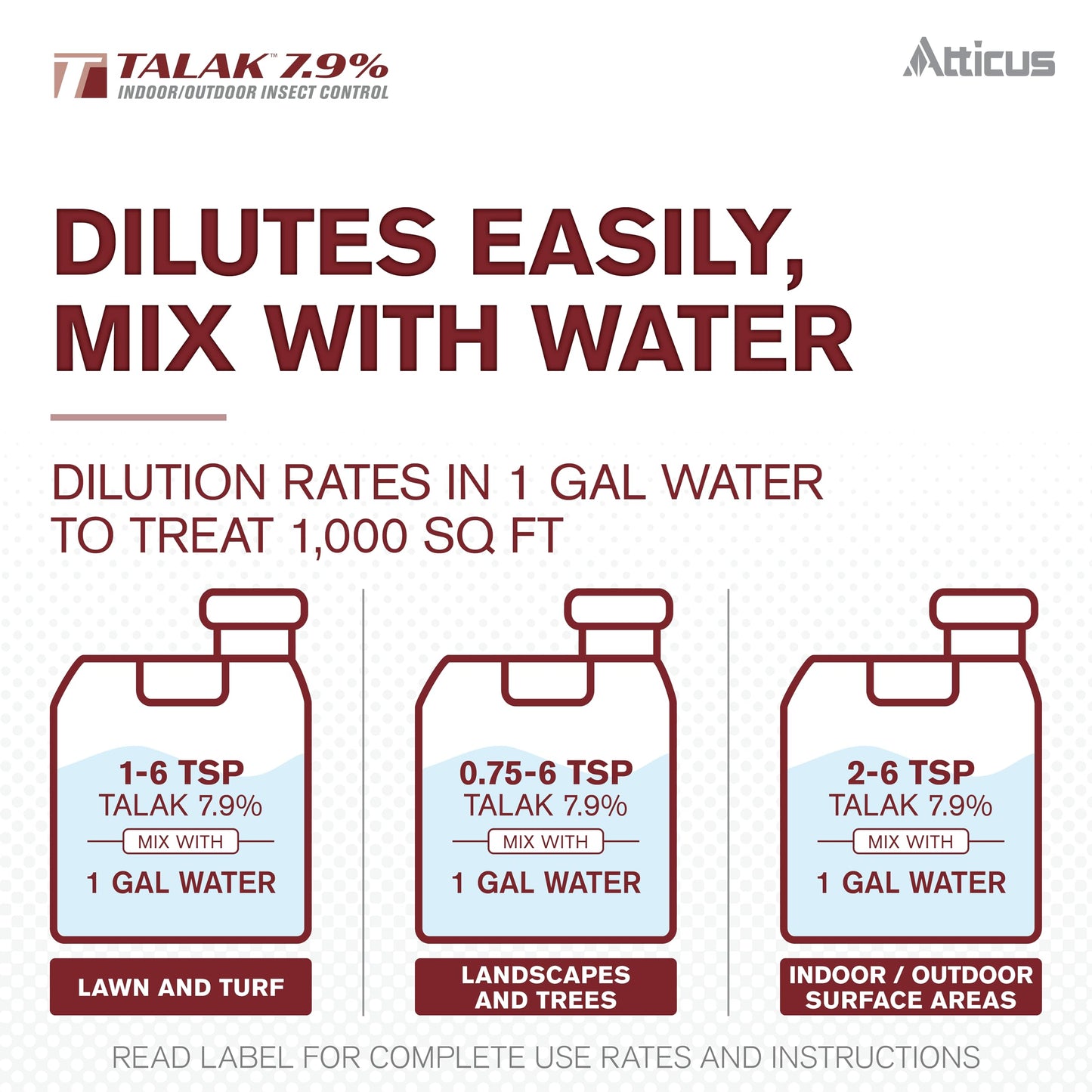 Atticus Talak 7.9% Indoor/Outdoor Insect Control - Bifenthrin Concentrate (32 Ounce)