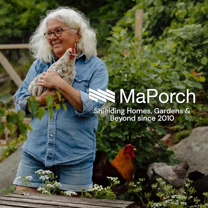 MaPorch Hardware Cloth - 15.7 x 39.3 in, Silver, Garden - Rust-Resistant Galvanized Wire Mesh & Welded Wire Fencing for Poultry Netting, Rabbit Fence & Garden Trellis Support