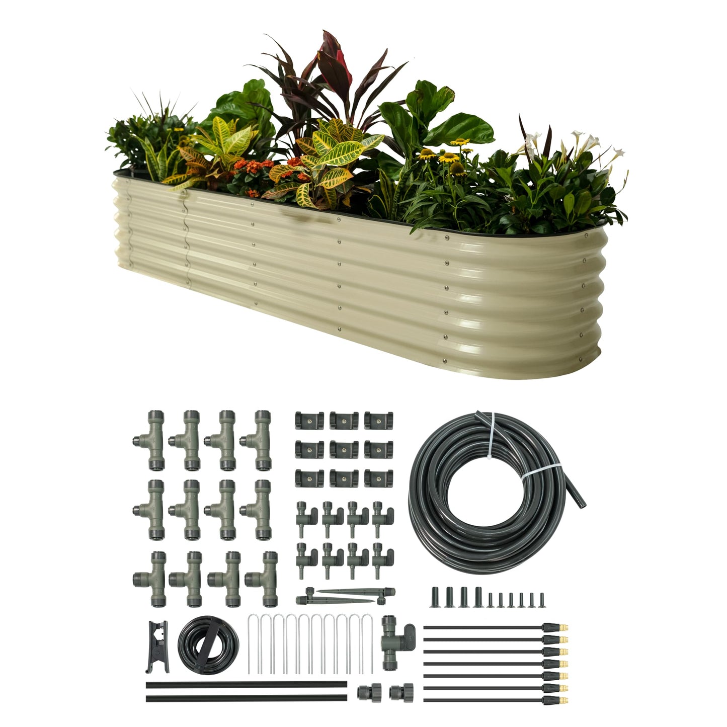 Vego garden 9N1 Raised Garden Bed Kits with Garden Irrigation Kit