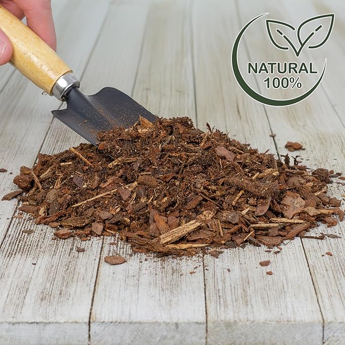 100% Organic Material All Natural Orchid Bark (4 Quarts), USA Sourced and Produced Orchid Bark Potting Mix, Orchid Potting Bark Bulk