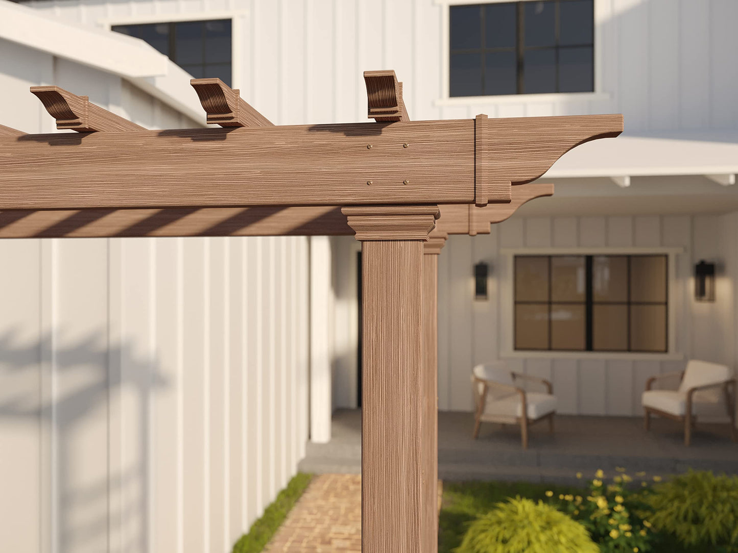 vita Carolina 57 inchW x 88 inchH Composite Vinyl Arbor