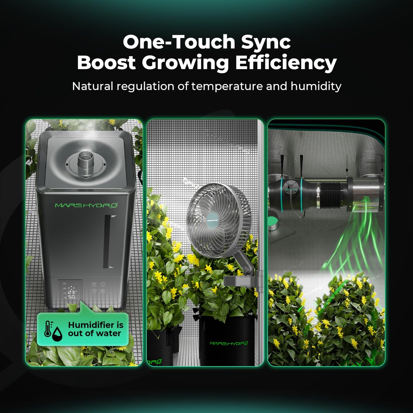 MARS HYDRO Auto Drip Irrigation Kits with iHub-Pro, Smart 10AC Power Strip Kit 10-Outlet All-in-One Grow Room Hub