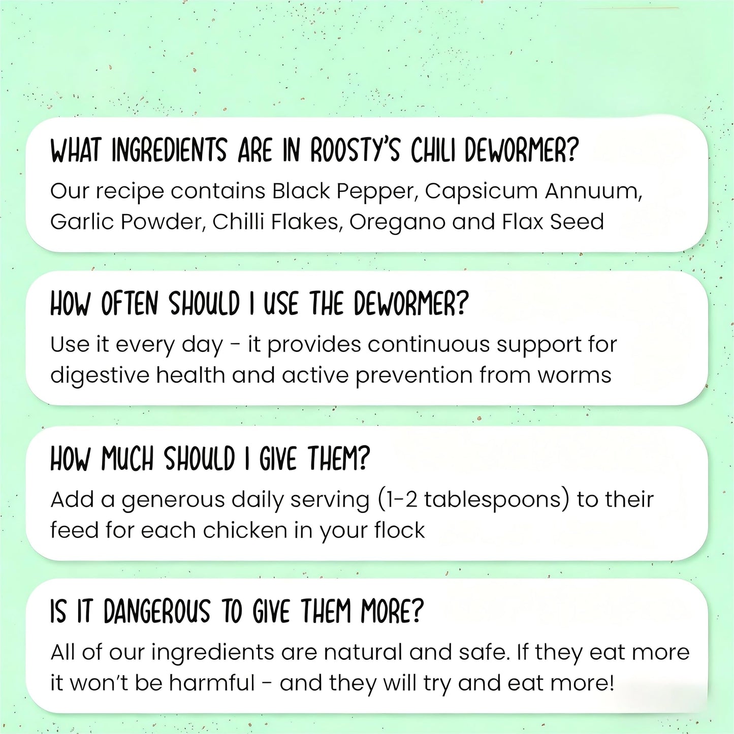 ZURPRISE Natural Chicken Dewormer Powder - Chili Flavor | All-Natural Poultry Worm Treatment for Hens & Birds | Easy-Mix Feed Supplement | Safe for Eggs | No Withdrawal (1LB Pouch)