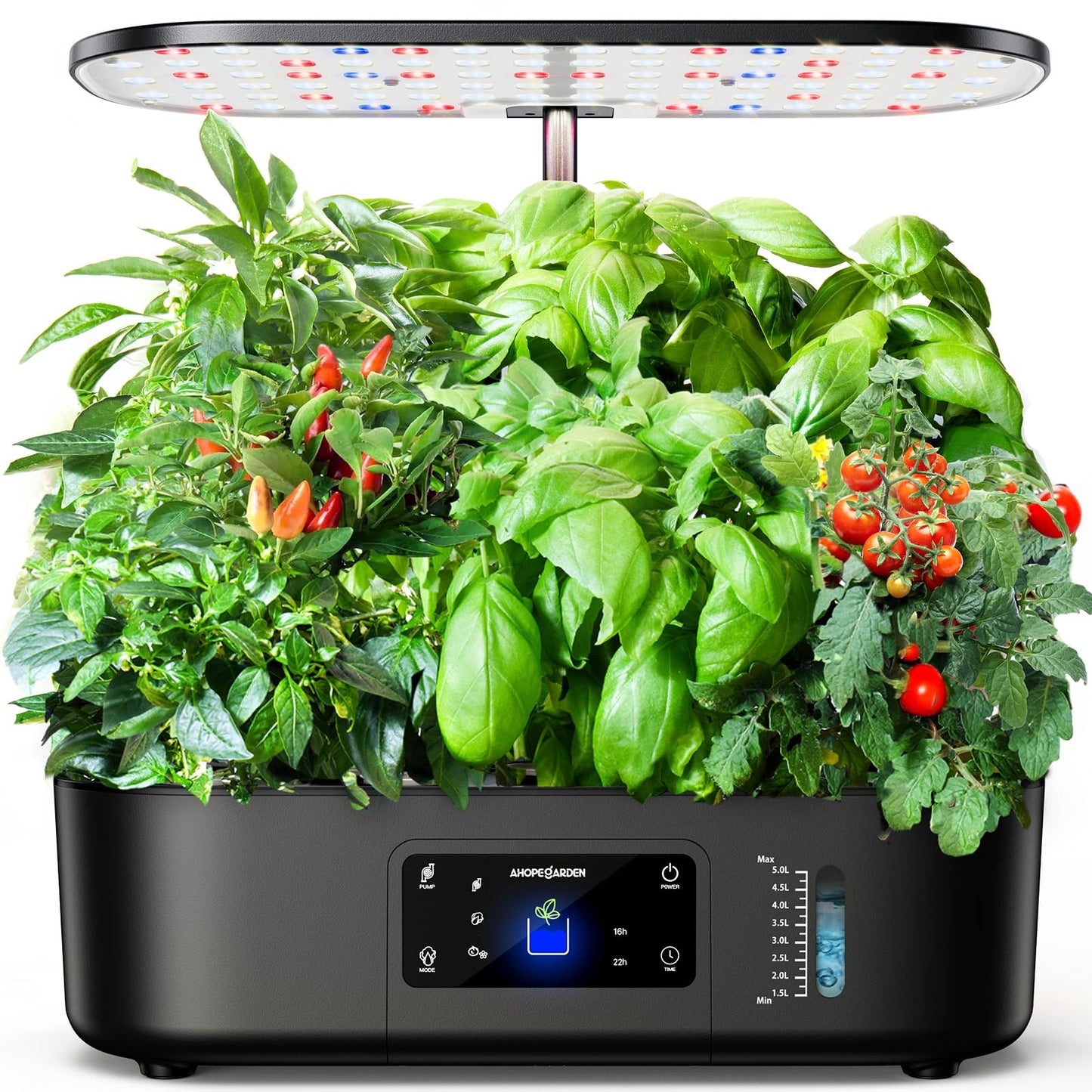 Indoor Garden Hydroponics Growing System, 60 Pods Vertical Garden with LED Grow Light - Plant Germination Kit Aeroponic Veggie Flower Fruit Growth with Smart Socket & Pump System for Home